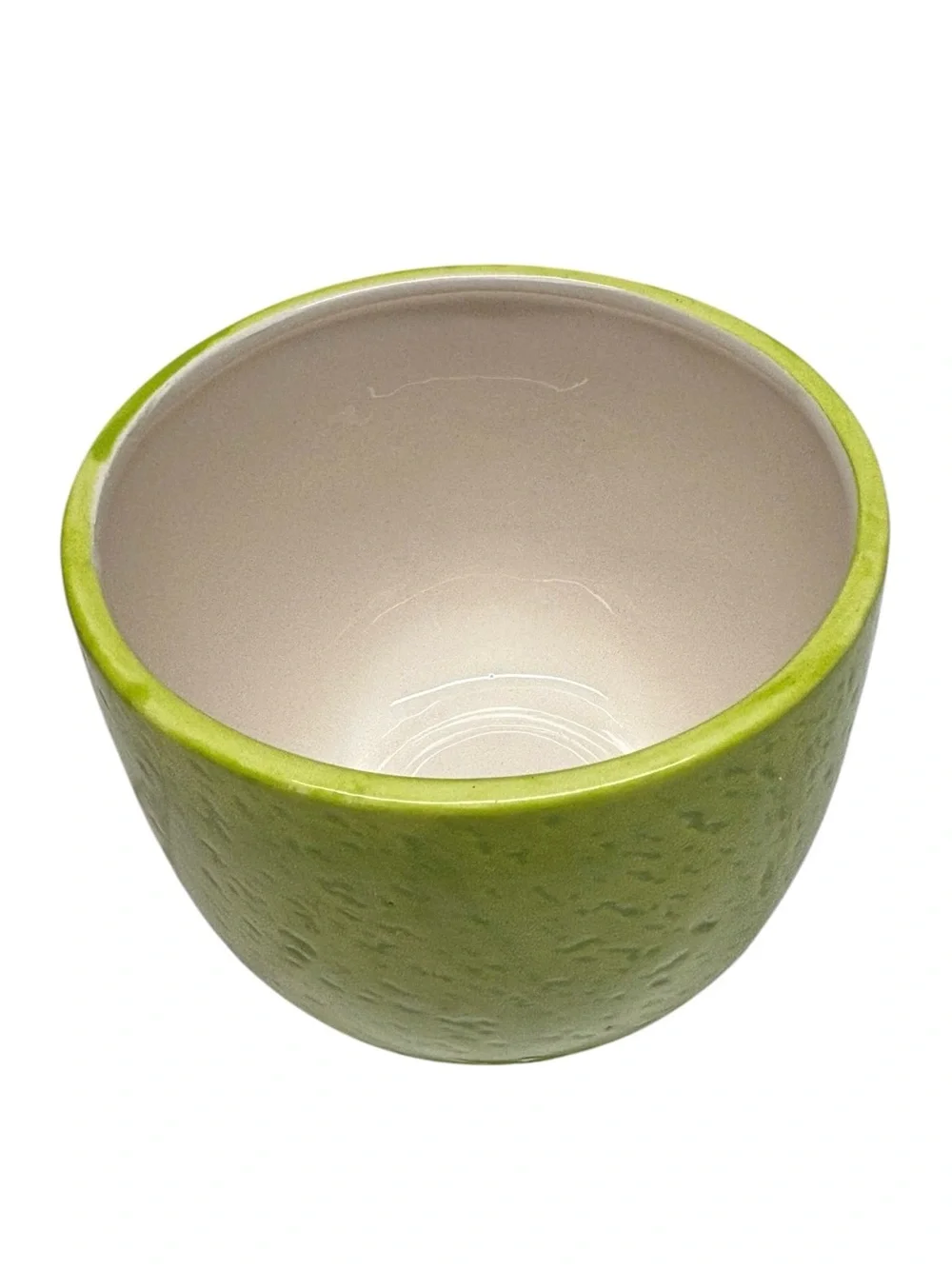 Lime Fruit Ceramic Painted Canister Jar Summer Fruit Decor Kitchen Decor Green